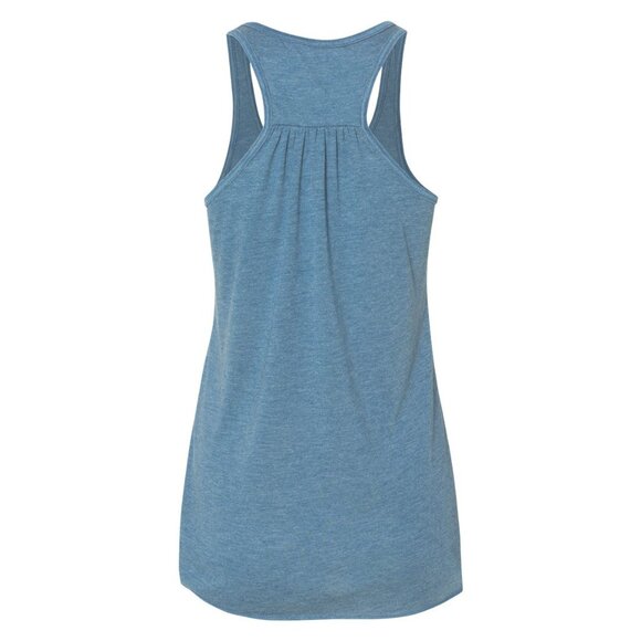 Orangetheory Dri tri DriTri Bella Canvas Flowy Racerback Tank Heather Teal - Picture 2 of 2